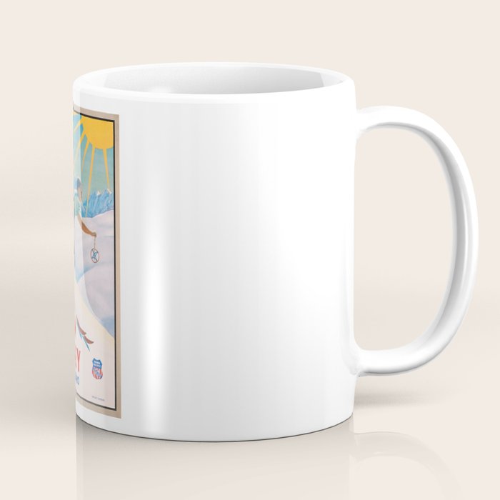 1940 Sun Valley Union Pacific Poster Coffee Mug Gallery Image 1