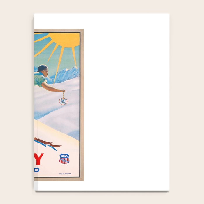 1940 Sun Valley Union Pacific Poster Notebook Gallery Image 4