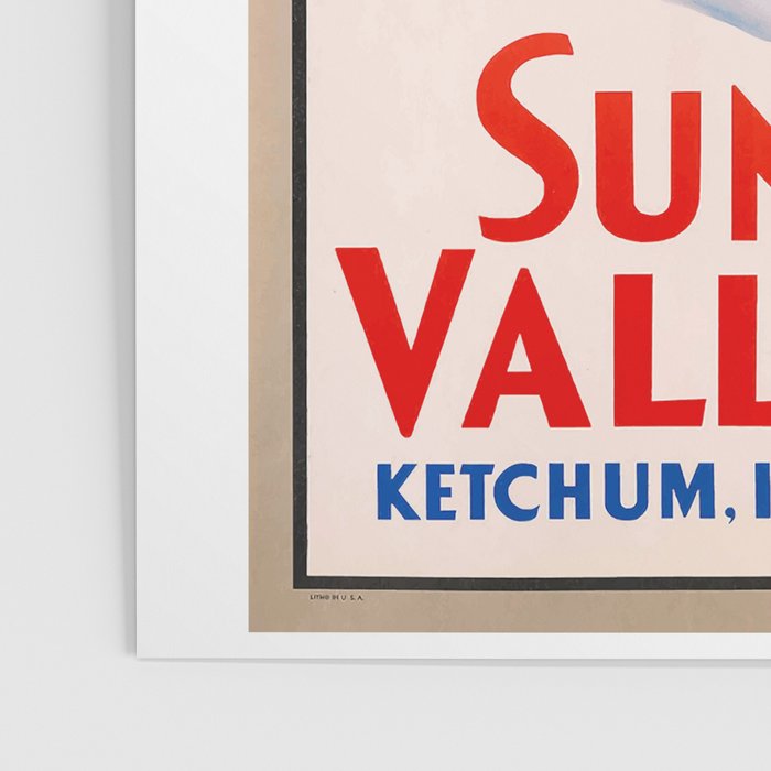 1940 Sun Valley Union Pacific Poster Poster Gallery Image 3