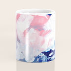 Ejaaz Haniff Abstract Acrylic Palette Knife Painting Blue Pink: 'Summer Storm' Coffee Mug Gallery Image 4
