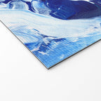 Ejaaz Haniff Abstract Acrylic Palette Knife Painting Blue Pink: 'Summer Storm' Welcome Mat Gallery Image 2