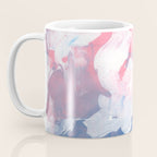 Ejaaz Haniff Abstract Acrylic Palette Knife Painting Blue Pink: 'Summer Storm' Coffee Mug Gallery Image 3