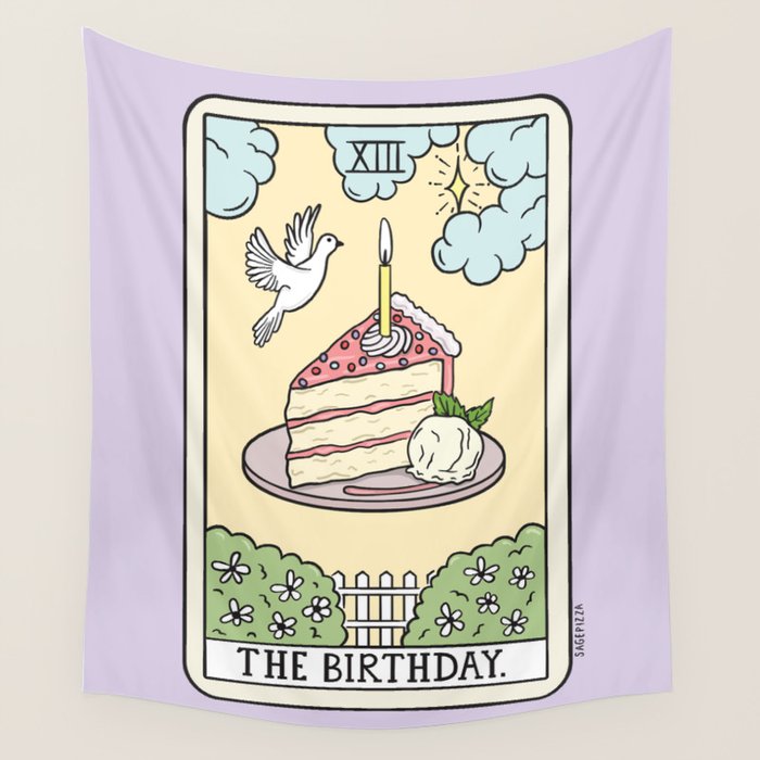 BIRTHDAY READING Wall Tapestry Gallery Image 4