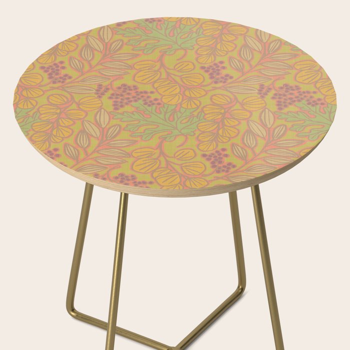 Autumn Leaves and Berries in Golds Side Table Gallery Image 2