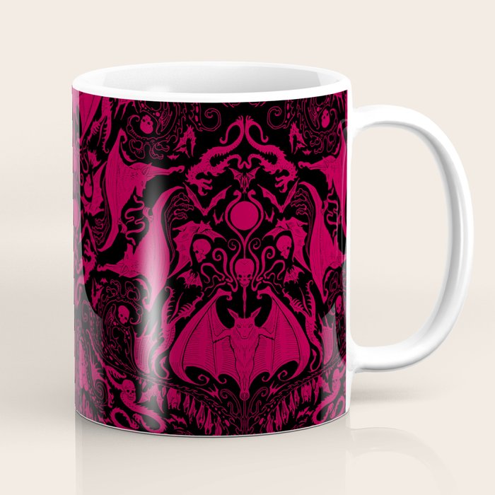 Bats and Beasts - Blood Red Coffee Mug Gallery Image 1
