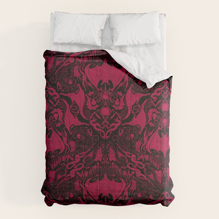 Bats and Beasts - Blood Red Comforter Gallery Image 6