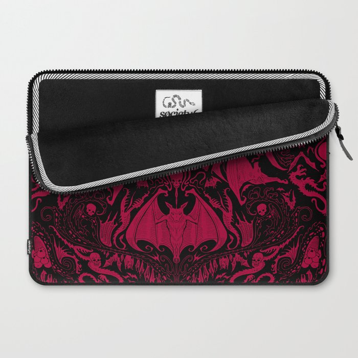 Bats and Beasts - Blood Red Laptop Sleeve Gallery Image 2