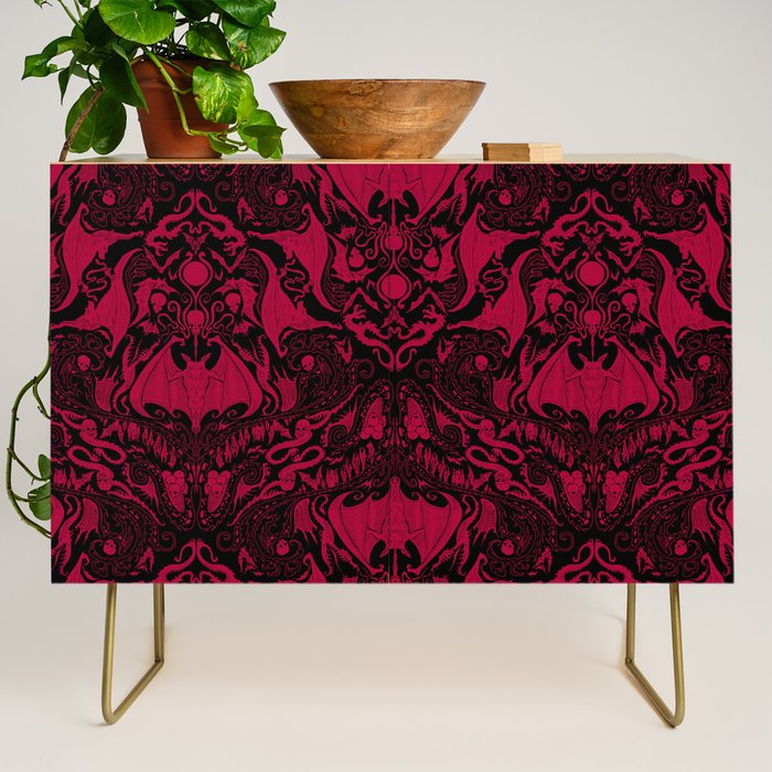 Bats and Beasts - Blood Red Credenza Gallery Image 1