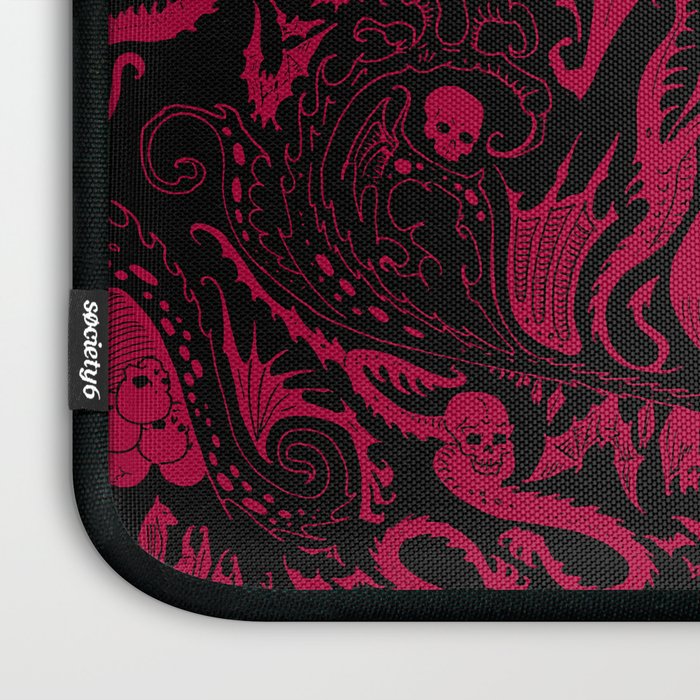 Bats and Beasts - Blood Red Laptop Sleeve Gallery Image 3
