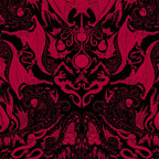 Bats and Beasts - Blood Red Coffee Mug Gallery Image 2
