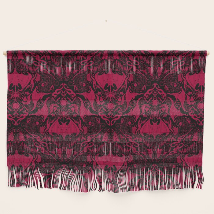 Bats and Beasts - Blood Red Wall Hanging Gallery Image 1