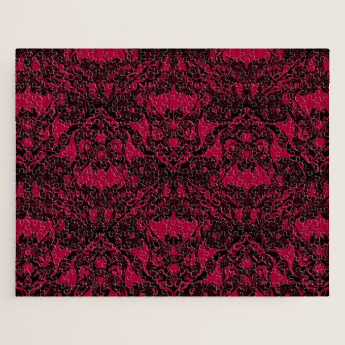 Bats and Beasts - Blood Red Jigsaw Puzzle Gallery Image 1