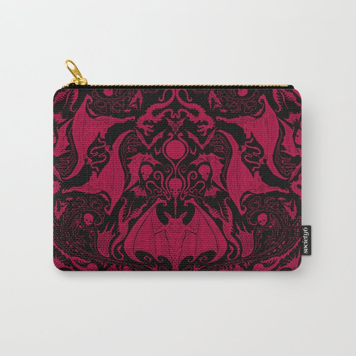 Bats and Beasts - Blood Red Carry All Pouch Gallery Image 1