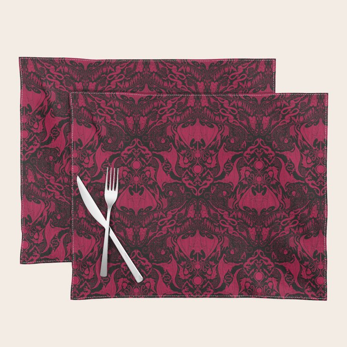 Bats and Beasts - Blood Red Placemat Gallery Image 1