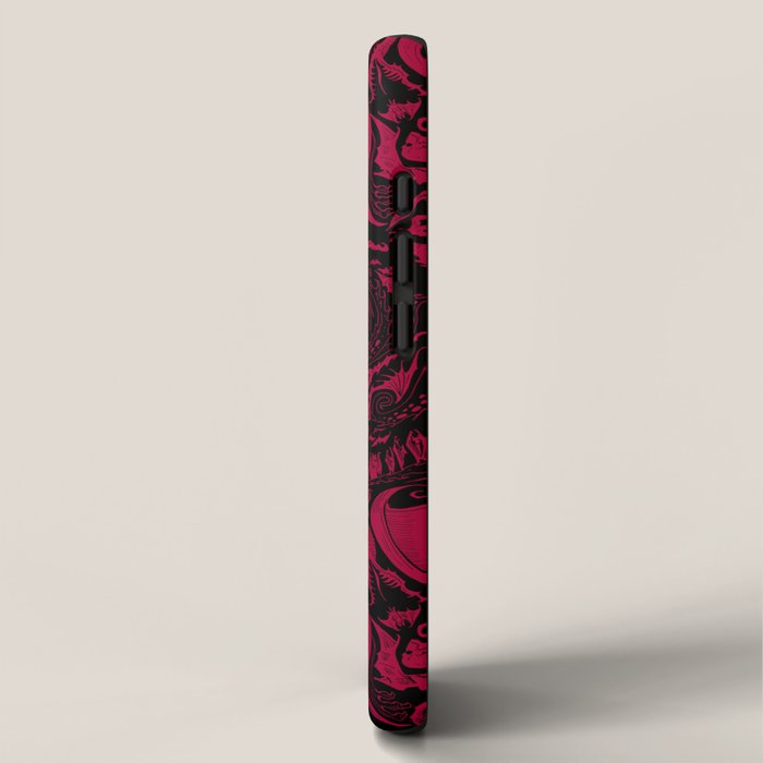 Bats and Beasts - Blood Red iPhone Case Gallery Image 2