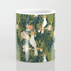 Drawing of exotic birds in the dark jungle Coffee Mug Gallery Image 4