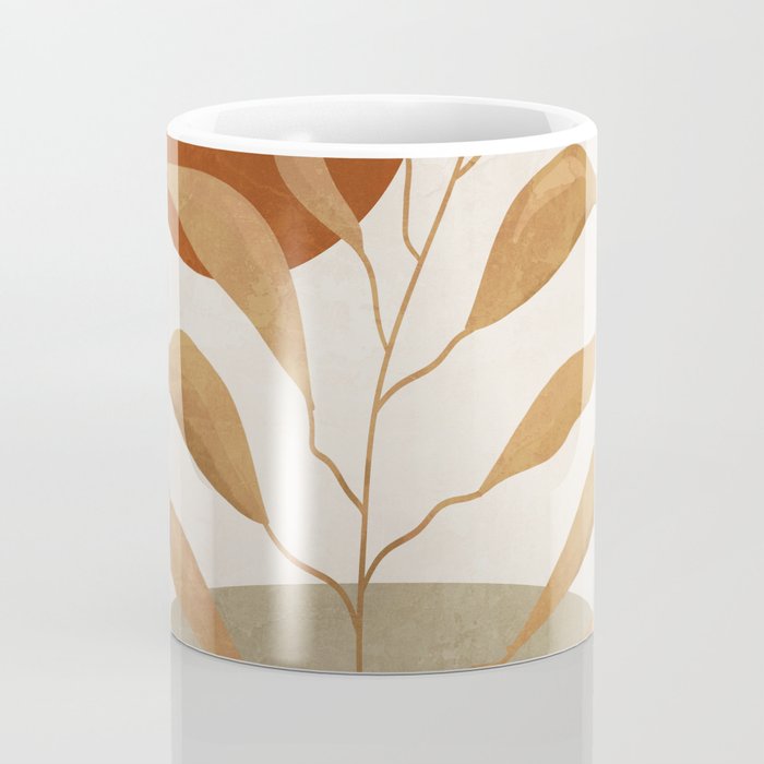 Tropical Leaf- Abstract Art 15 Coffee Mug Gallery Image 4