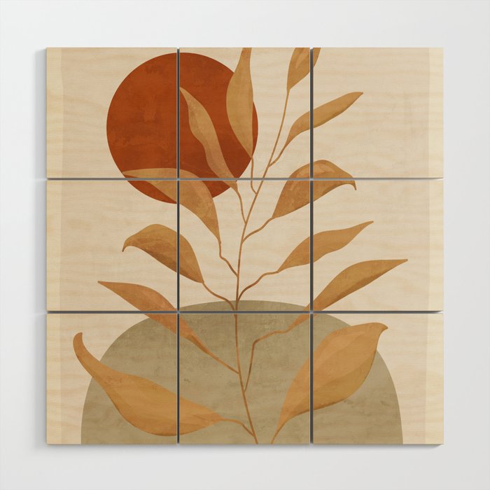 Tropical Leaf- Abstract Art 15 Wood Wall Art Gallery Image 1