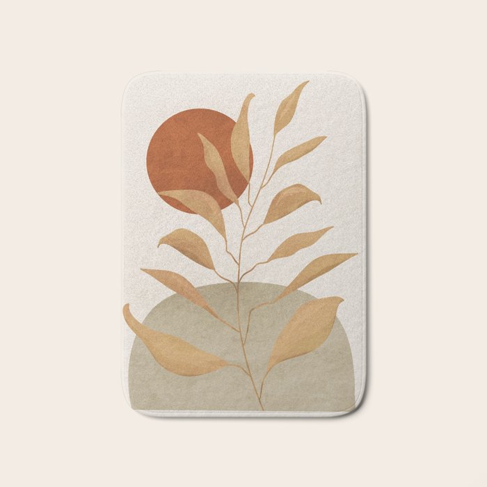 Tropical Leaf- Abstract Art 15 Bath Mat Gallery Image 1