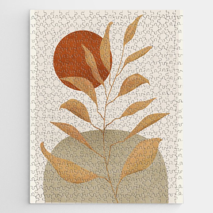 Tropical Leaf- Abstract Art 15 Jigsaw Puzzle Gallery Image 1