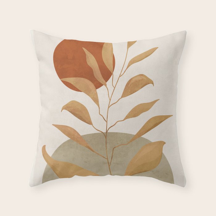 Tropical Leaf- Abstract Art 15 Throw Pillow Gallery Image 6