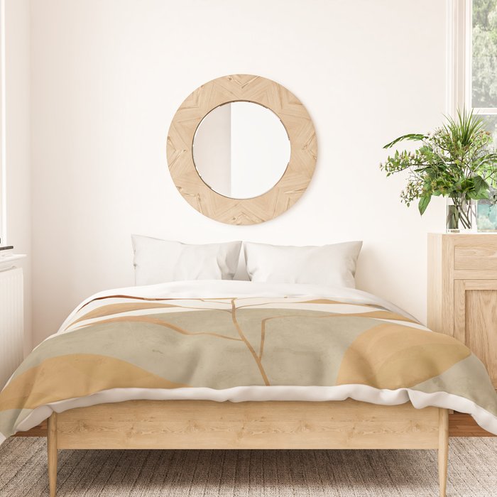 Tropical Leaf- Abstract Art 15 Duvet Cover Gallery Image 3