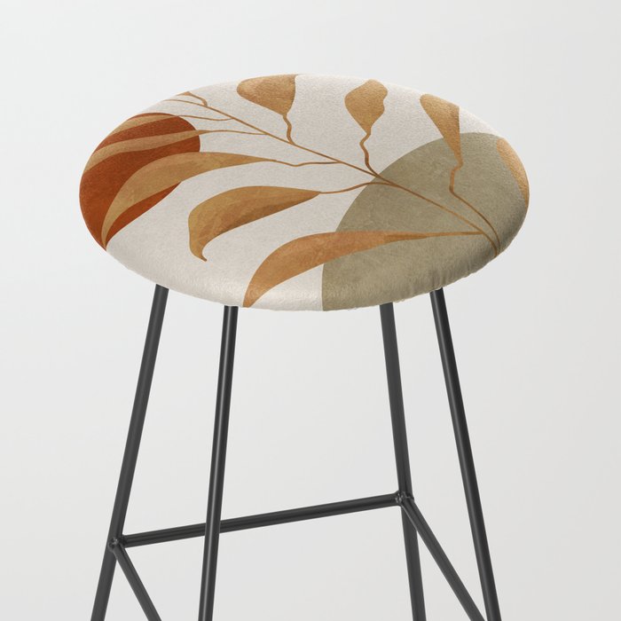 Tropical Leaf- Abstract Art 15 Stool Gallery Image 2
