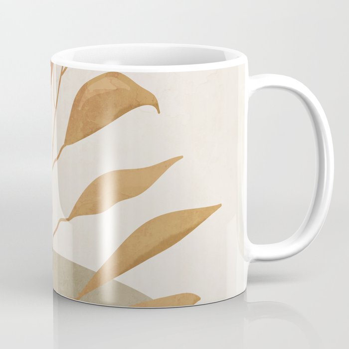 Tropical Leaf- Abstract Art 15 Coffee Mug Gallery Image 1