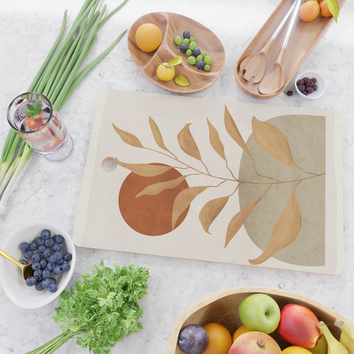 Tropical Leaf- Abstract Art 15 Cutting Board Gallery Image 2
