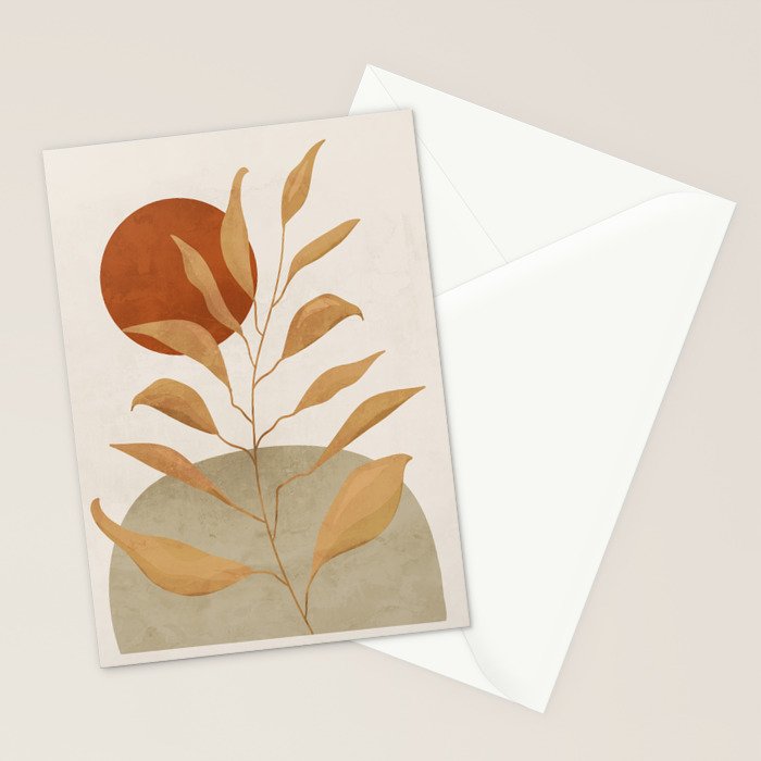 Tropical Leaf- Abstract Art 15 Stationery Card Gallery Image 2