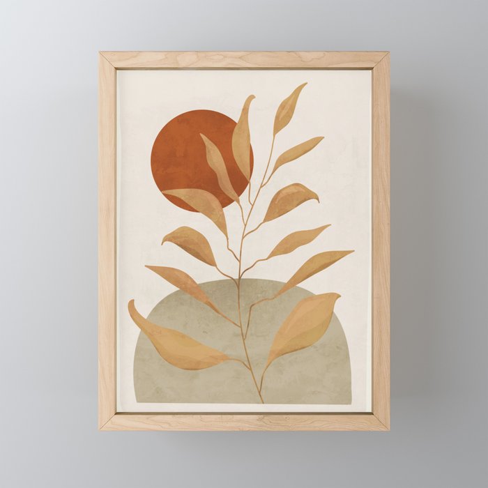 Tropical Leaf- Abstract Art 15 Mini Art Print Gallery Image 1