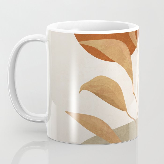 Tropical Leaf- Abstract Art 15 Coffee Mug Gallery Image 3