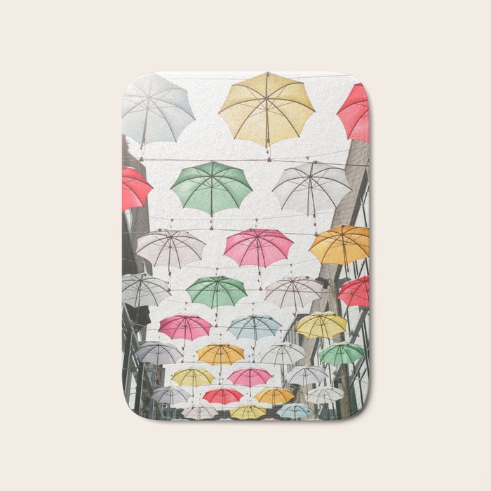 Ireland Dublin | Colorful street photography | Umbrella's Bath Mat Gallery Image 1