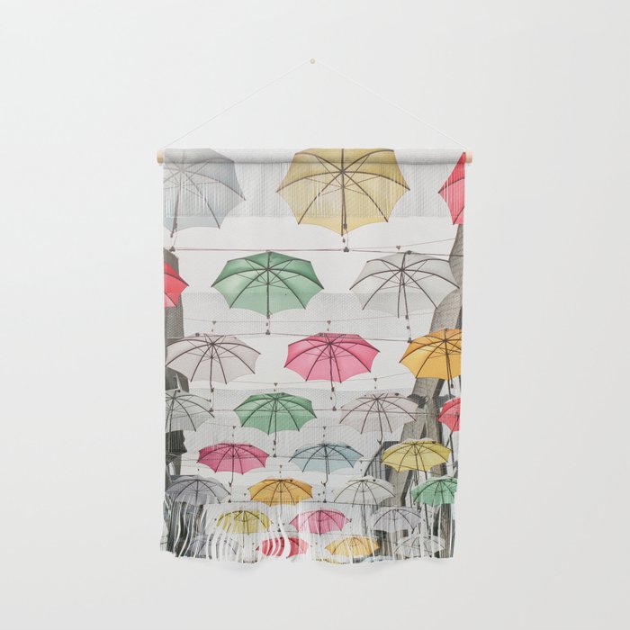 Ireland Dublin | Colorful street photography | Umbrella's Wall Hanging Gallery Image 1