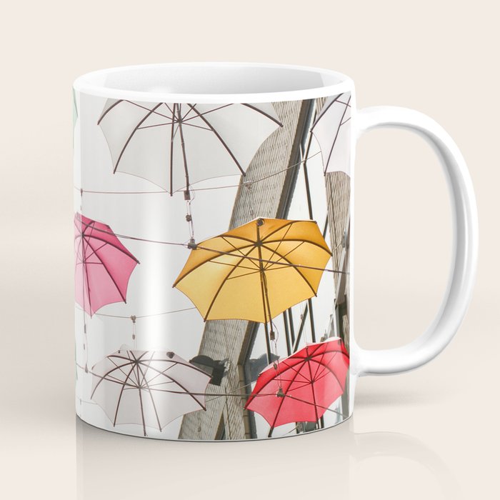 Ireland Dublin | Colorful street photography | Umbrella's Coffee Mug Gallery Image 1
