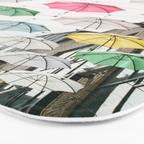 Ireland Dublin | Colorful street photography | Umbrella's Bath Mat Gallery Image 3