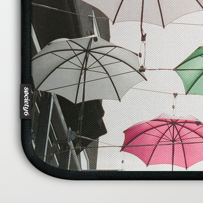 Ireland Dublin | Colorful street photography | Umbrella's Laptop Sleeve Gallery Image 3