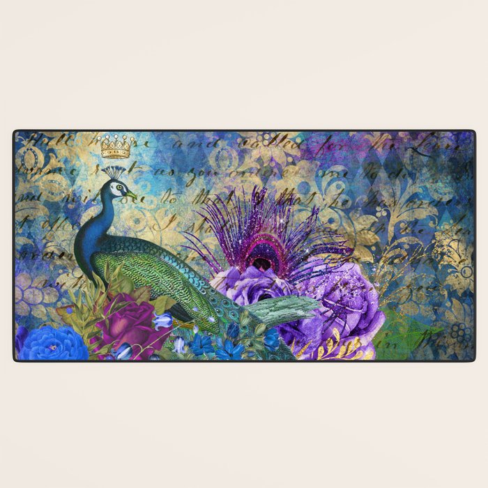 Feather Peacock 20 Desk Mat Gallery Image 3