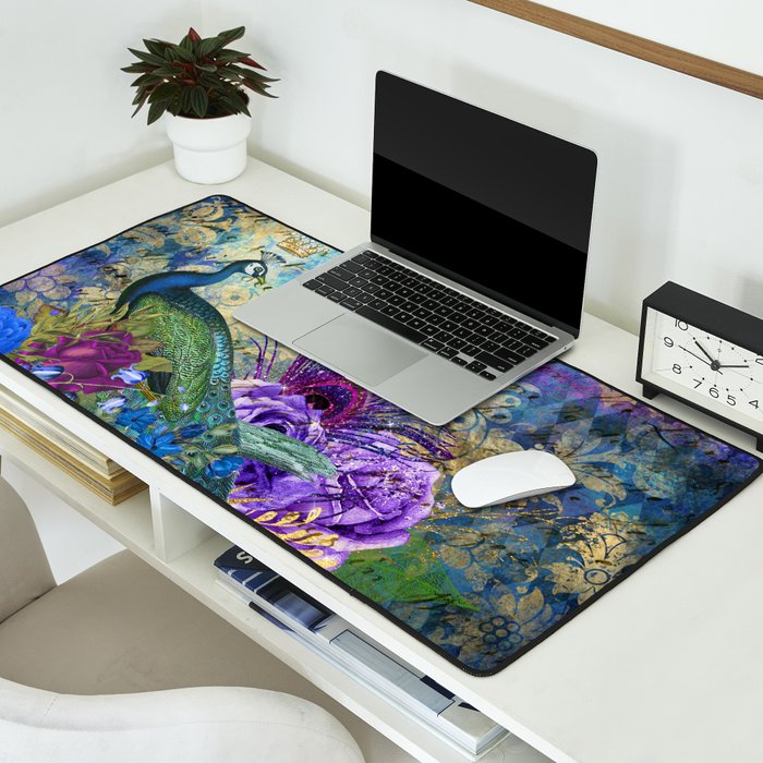 Feather Peacock 20 Desk Mat Gallery Image 2