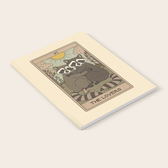The Lovers - Raccoons Tarot Notebook Gallery Image 2