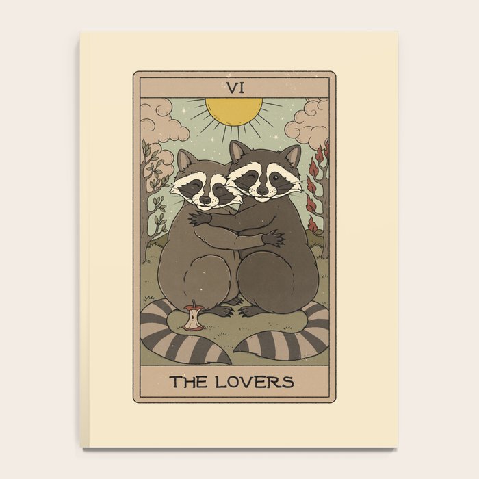 The Lovers - Raccoons Tarot Notebook Gallery Image 4