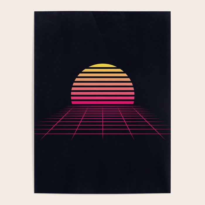 Retrowave sunset 2 / 80s - 90s Retro Poster Gallery Image 4