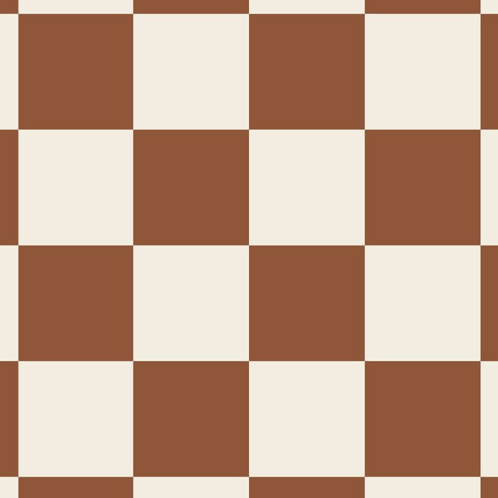 Checkered (Brown Cream) Coffee Mug Gallery Image 2