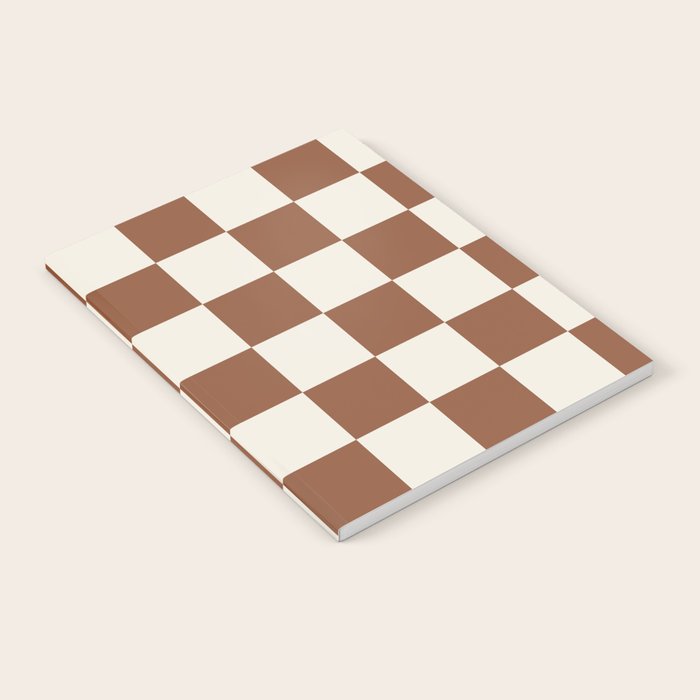 Checkered (Brown Cream) Notebook Gallery Image 2