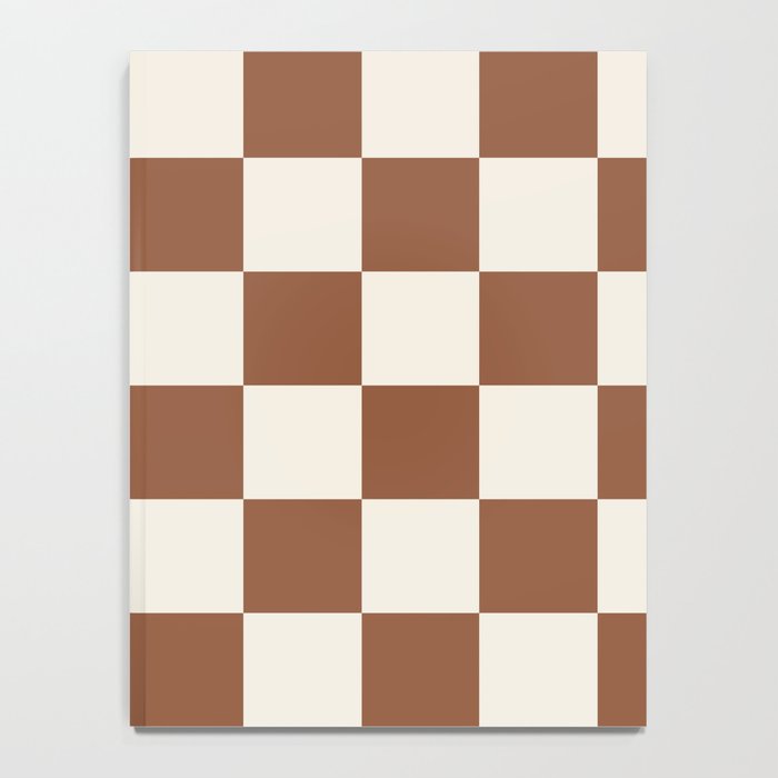 Checkered (Brown Cream) Notebook Gallery Image 4