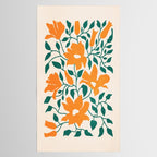 Tangerine & Pine: Matisse Flowers & Leaves Tablecloth Gallery Image 2