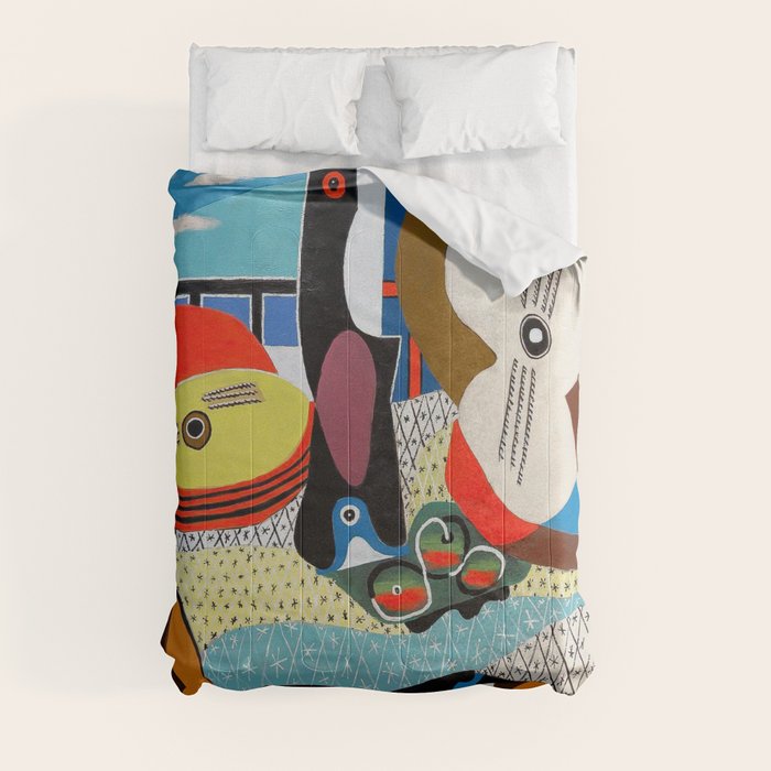 Picasso - Mandolin and Guitar (Mandoline et guitare) 1924 Artwork Comforter Gallery Image 3