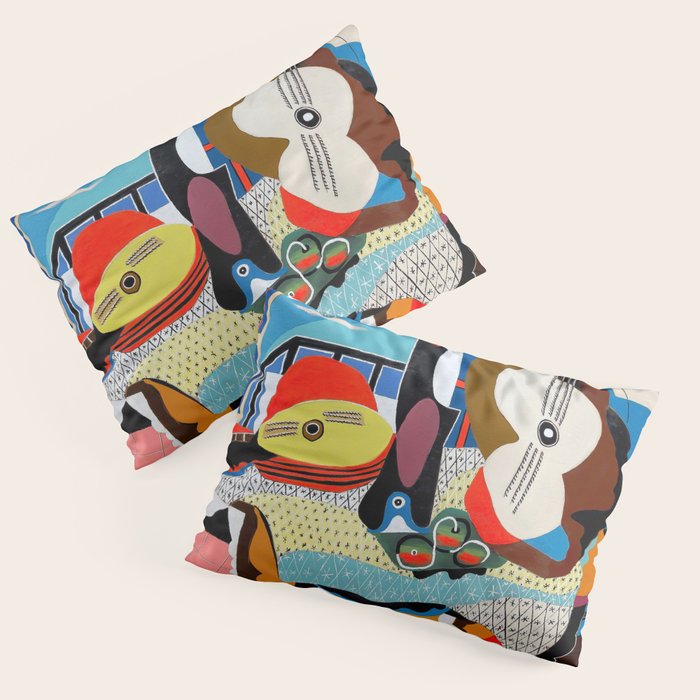 Picasso - Mandolin and Guitar (Mandoline et guitare) 1924 Artwork Pillow Sham Gallery Image 1