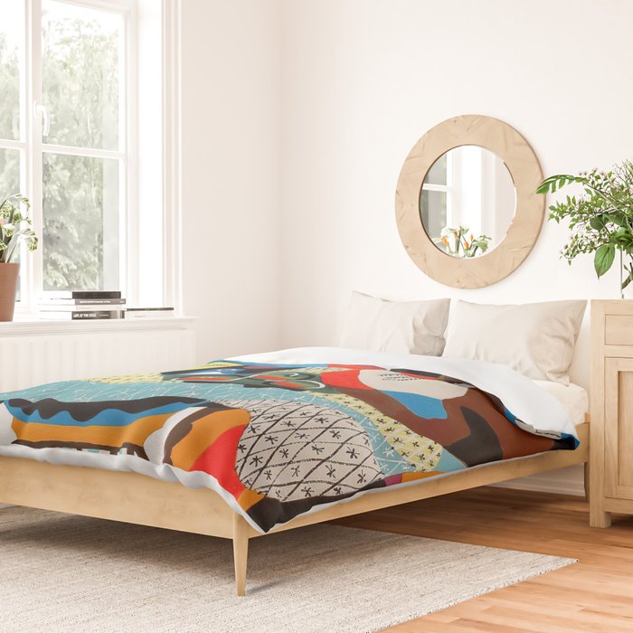 Picasso - Mandolin and Guitar (Mandoline et guitare) 1924 Artwork Duvet Cover Gallery Image 2