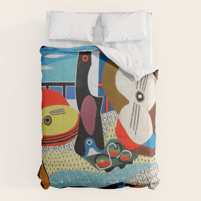 Picasso - Mandolin and Guitar (Mandoline et guitare) 1924 Artwork Comforter Gallery Image 6